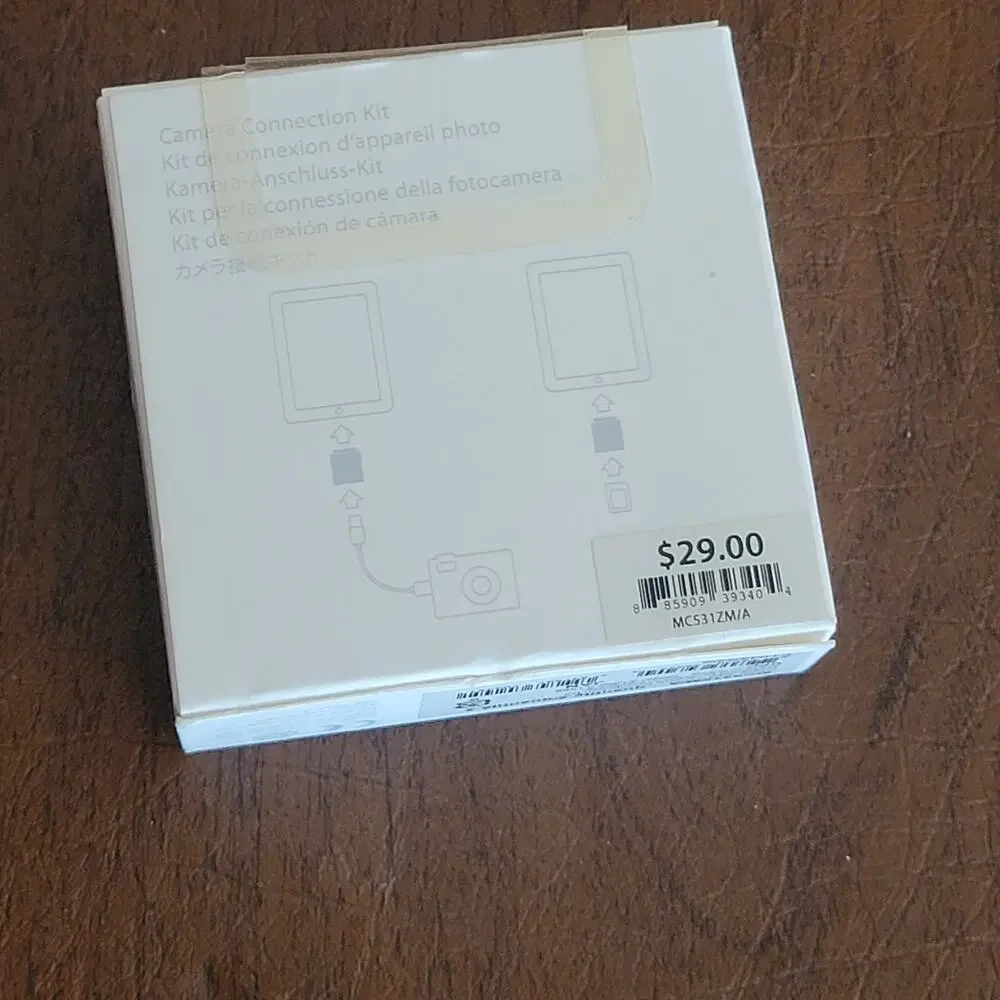 Genuine Apple iPad Camera Connection Kit MC531ZM/A (A1362 & A1358) New open box